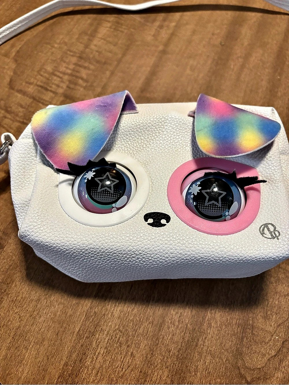 Purse Pets Rainbow Pup Interactive Purse White & Multicolor